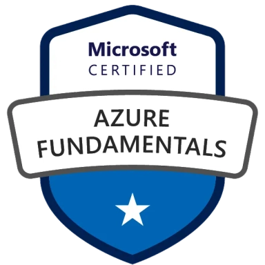 Azure fundamentals certification logo